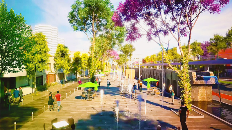 Illustration for article titled México DF convertirá esta avenida en un espectacular parque elevado